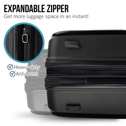 Black suitcase 44x27x66cm, view 9