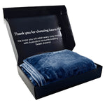 600GSM Large Double-Sided Mink Blanket- Navy