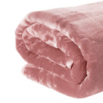 Hill 600-GSM Mink Blanket Queen Double-Sided Soft Plush Faux Throw Wine Pink