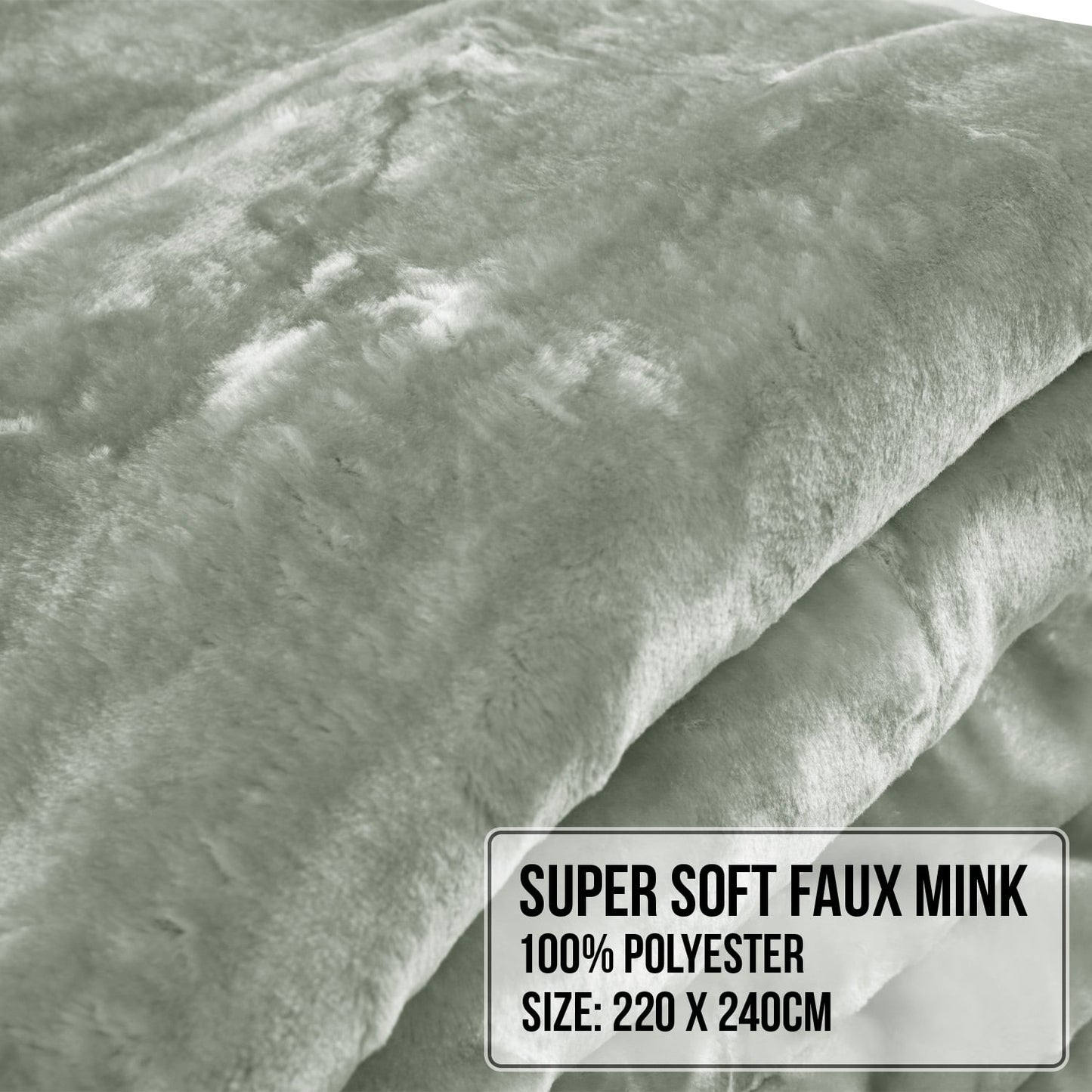 Hill 600-GSM Mink Blanket Queen Double-Sided Soft Plush Faux Throw Wine Sage