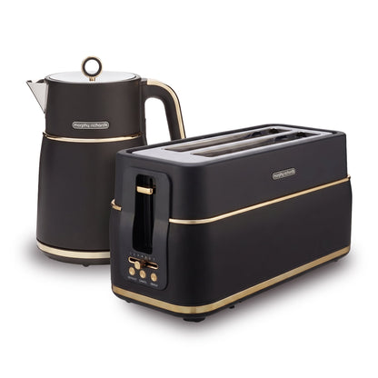 Black toaster,, side view