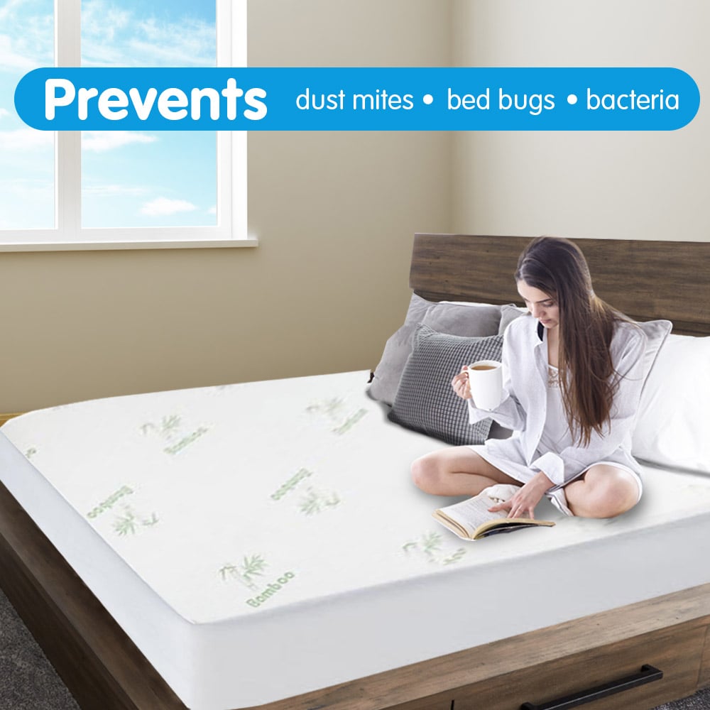 Double Bamboo Mattress Protector Laura Hill Breathable Bedding