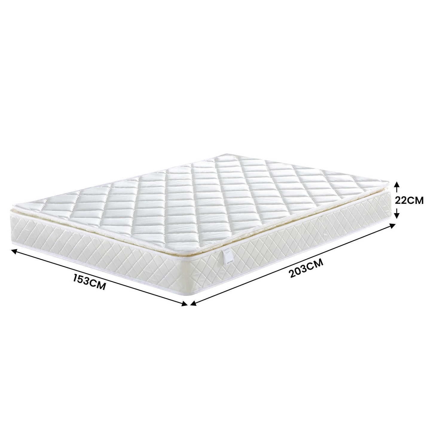 Pillow Top Pocket Spring 22in Mattress - Queen
