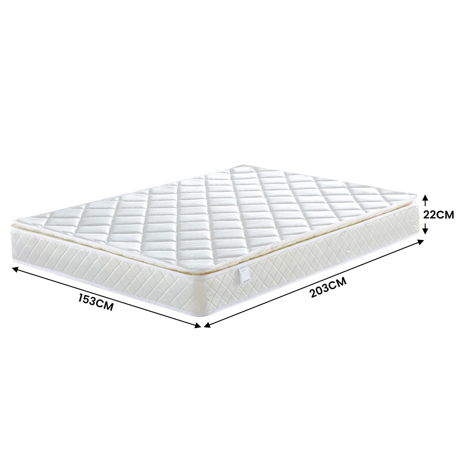Pillow Top Pocket Spring 22in Mattress - Queen