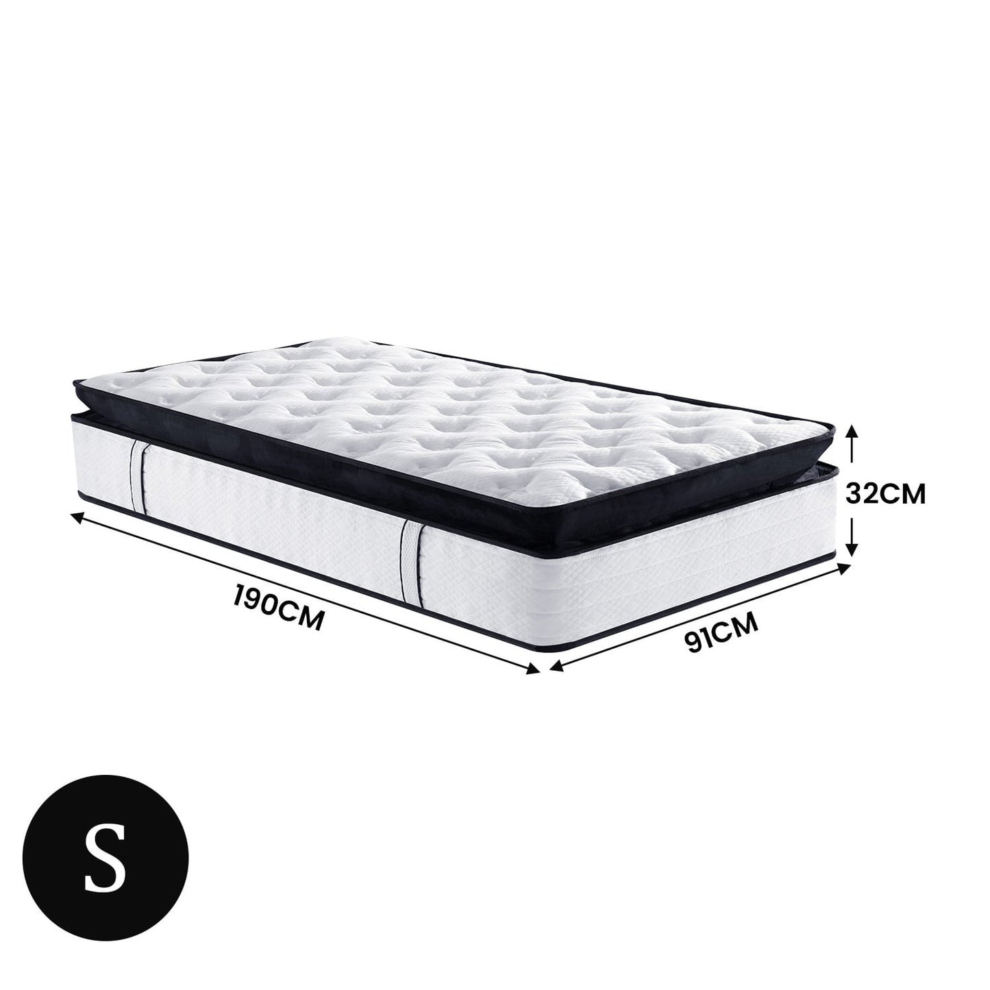 Single Mattress Euro Top Comfort