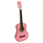 34in Pink Acoustic Childrens Wooden Guitar Beginner Music Instrument