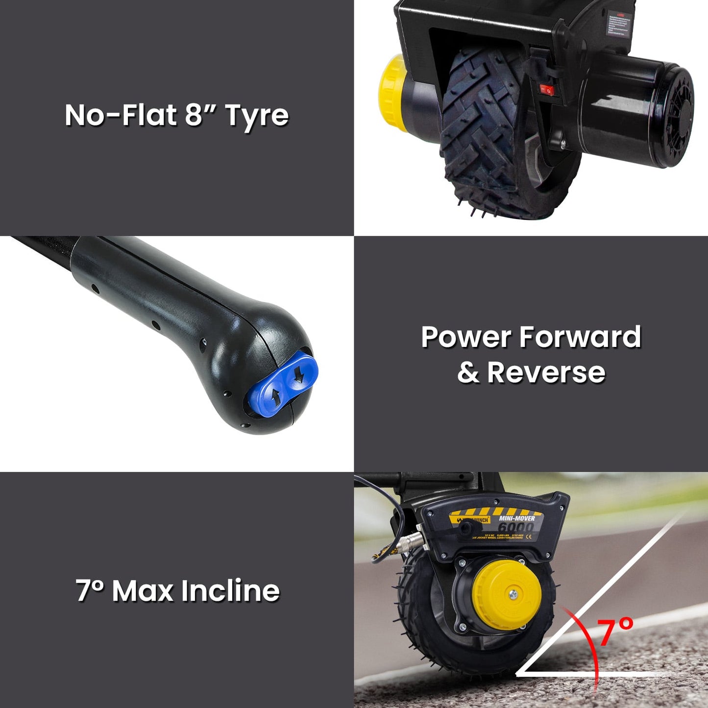 Electric Jockey Wheel 12V Motorised double