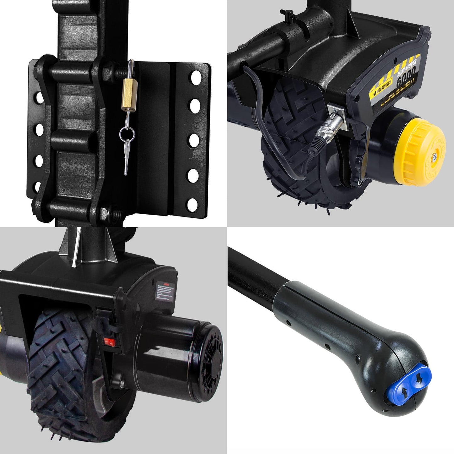 Electric Jockey Wheel 12V Motorised double