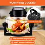 17L Digital Family Turbo Convection Oven Broiler Cooker Electric Black