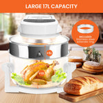 17L Digital Family Turbo Convection Oven Broiler Cooker Electric White