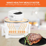 17L Digital Family Turbo Convection Oven Broiler Cooker Electric White