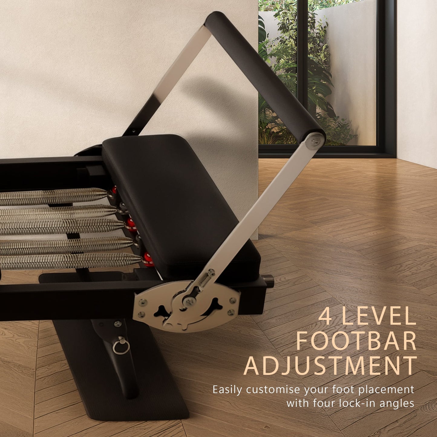 Pilates Reformer Steel Foldable 232x62x58.5cm