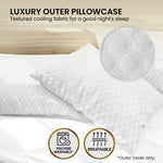 Hill Cooling Memory Foam Pillow Single Size Soft Support Sleep Comfort