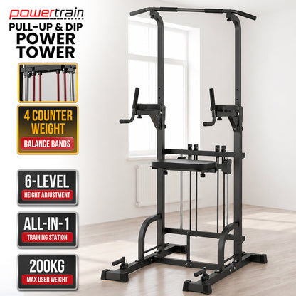 Strength Training Power Tower Multifunctional 85x100x180cm