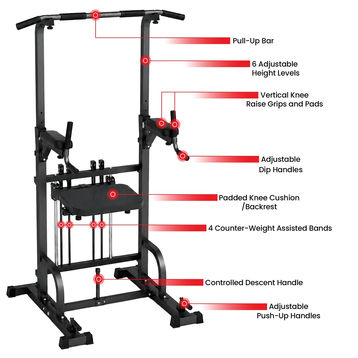 Strength Training Power Tower Multifunctional 85x100x180cm