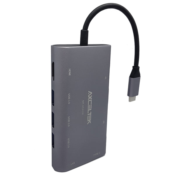  Axceltek Usb-C To Lan/Hdmi/Usb-A+C/Reader Hub