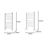 Electric Heated Towel Rack Pronti 160W with Timer Bathroom Rails