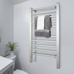 Electric Heated Towel Rack Pronti 160W with Timer Bathroom Rails
