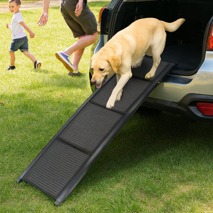 Non-Slip Folding Aluminium Dog Ramp Pet Stairs for Cars & Marine Use
