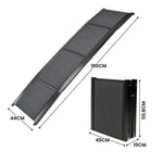 Non-Slip Folding Aluminium Dog Ramp Pet Stairs for Cars & Marine Use