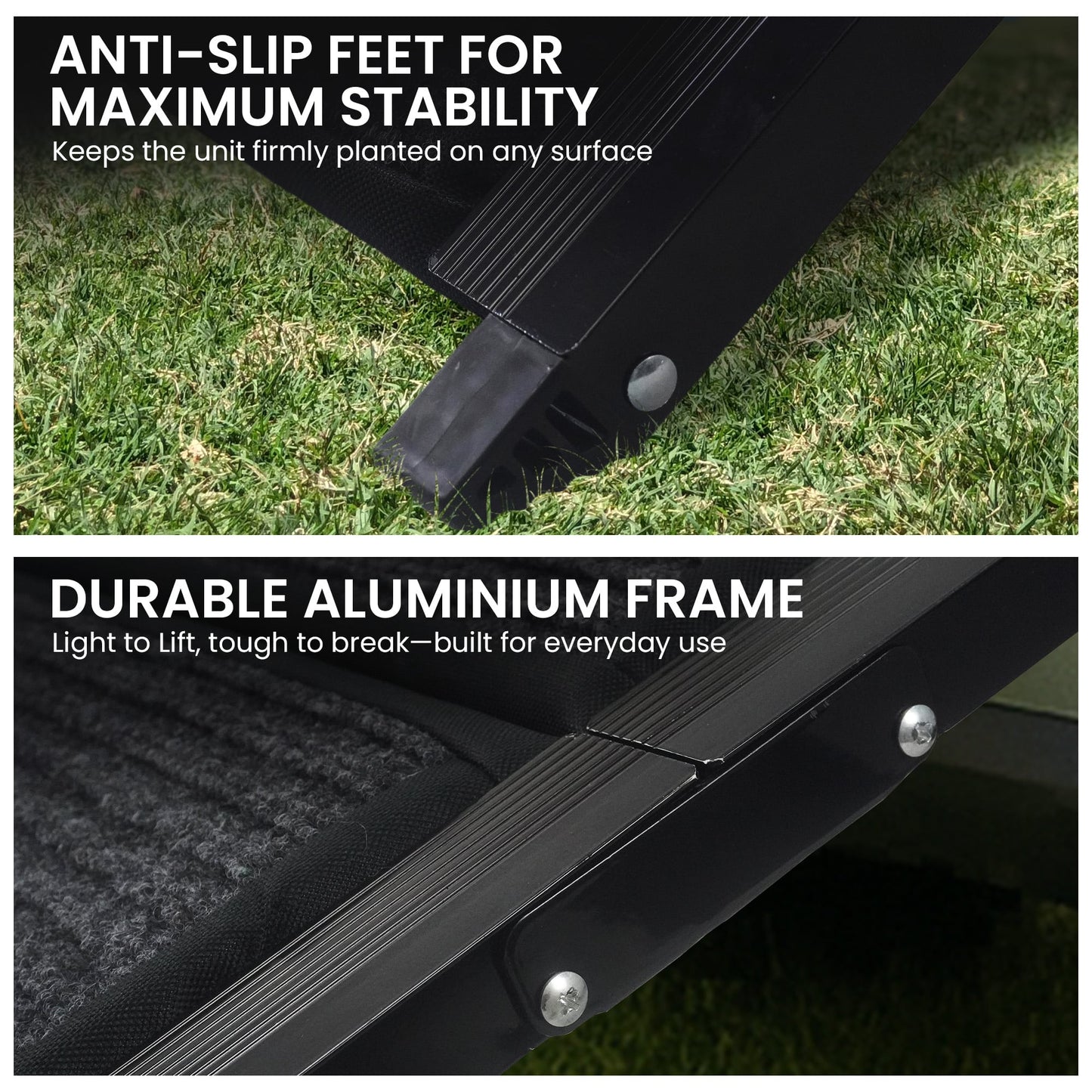 Non-Slip Folding Aluminium Dog Ramp Pet Stairs for Cars & Marine Use