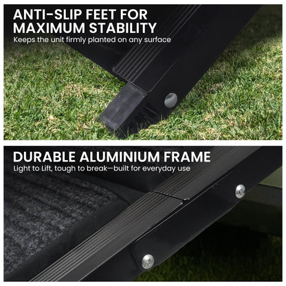 Non-Slip Folding Aluminium Dog Ramp Pet Stairs for Cars & Marine Use