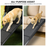 Non-Slip Folding Aluminium Dog Ramp Pet Stairs for Cars & Marine Use