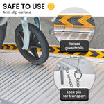 5ft Foldable Aluminium Wheelchair Ramp R01 Non-Slip Portable