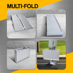 Foldable 4ft Aluminium Wheelchair Ramp R02 Non-Slip Silver Mobility
