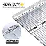 Foldable 5ft Aluminium Wheelchair Ramp R02 Non-Slip Silver Mobility