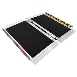 Aluminium Wheelchair Ramp 2FT Mobility Ramp with High Grip Surface Safety Side Rails L