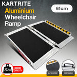 Aluminium Wheelchair Ramp 2FT Mobility Ramp with High Grip Surface Safety Side Rails L