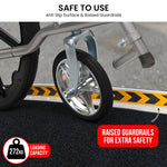 Aluminium Wheelchair Ramp 2FT Mobility Ramp with High Grip Surface Safety Side Rails L