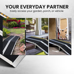 8ft Folding Aluminium Wheelchair Ramp Portable Mobility Access Aid