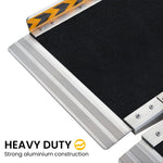 8ft Folding Aluminium Wheelchair Ramp Portable Mobility Access Aid