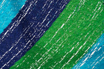 Queen Size Outdoor Cotton Mexican Resort Hammock No Fringe in Oceanica Colour