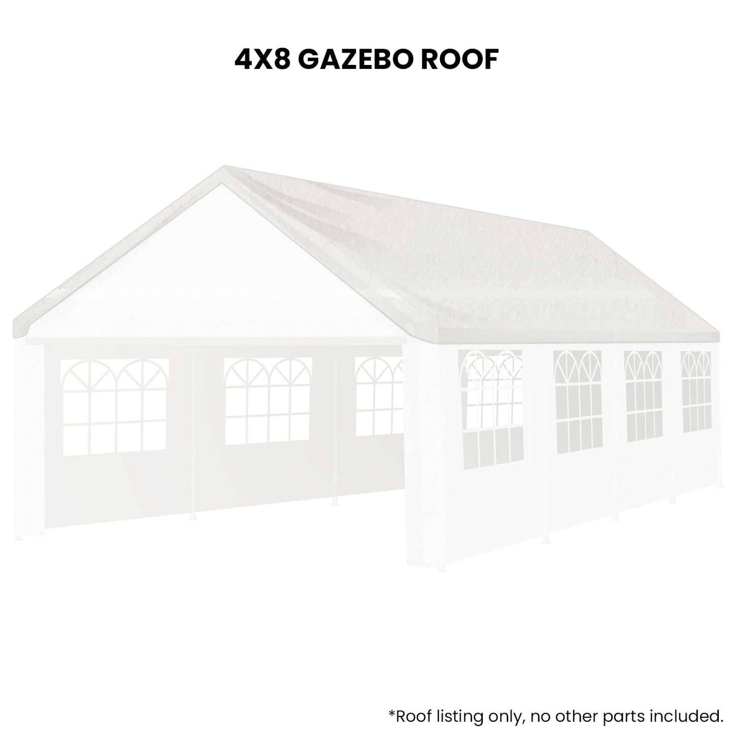 Outdoor Marquee Replacement Roof White 4x8cm
