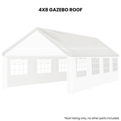Outdoor Marquee Replacement Roof White 4x8cm