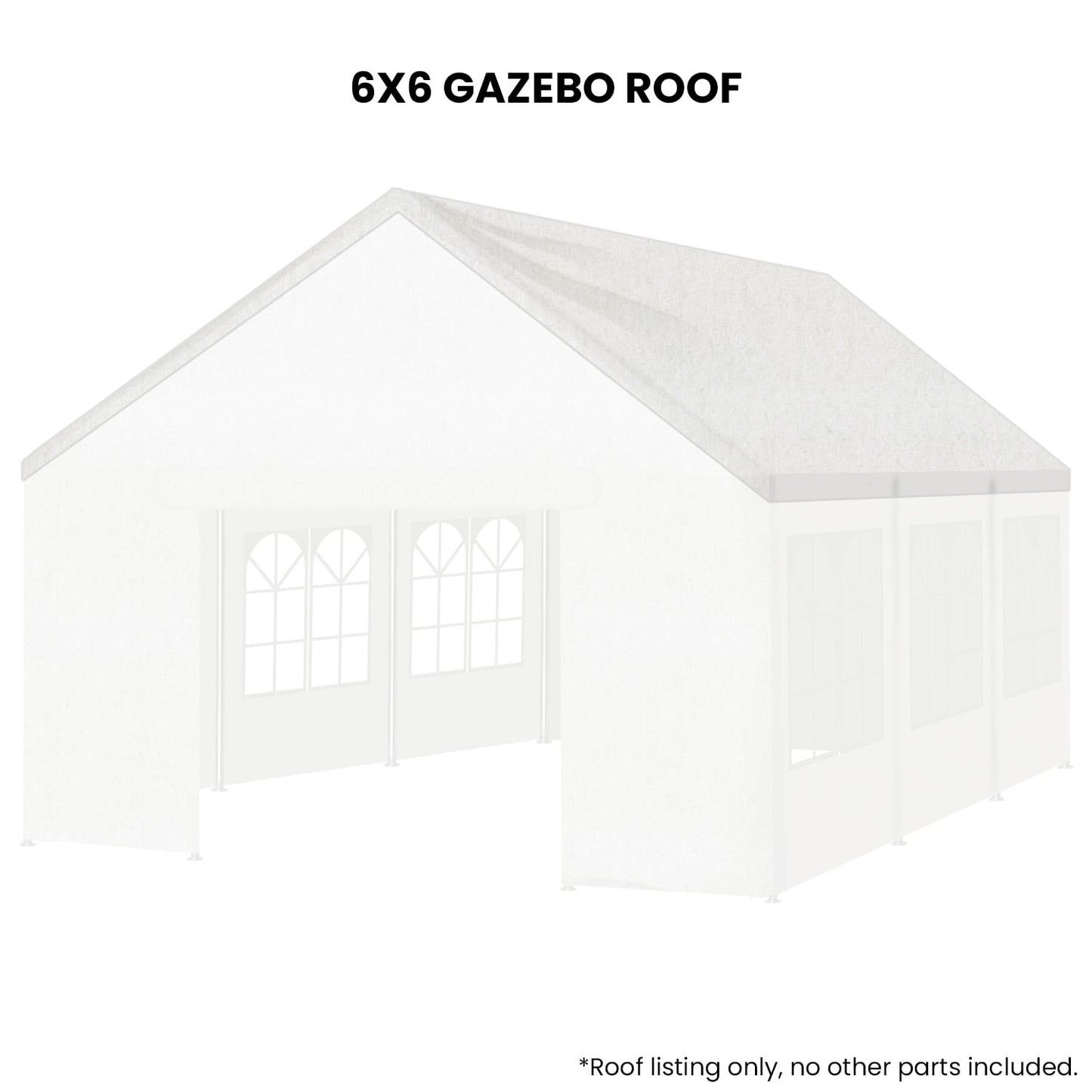 Outdoor Marquee Roof White Premium 6x6cm