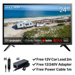 ENGLAON 24'' HD LED Android11 Smart 12V/240V TV