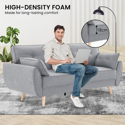 Fabric Sofa Bed Grey