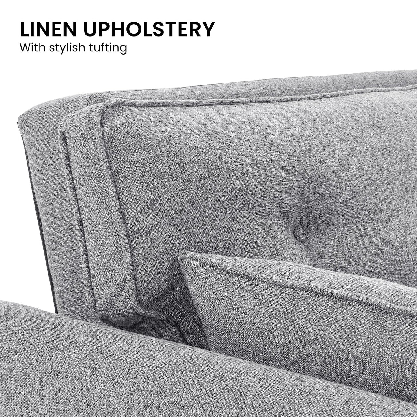 Fabric Sofa Bed Grey