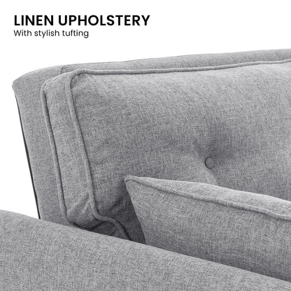 Fabric Sofa Bed Grey
