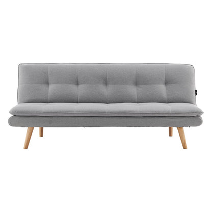 Grey 3 Seater Sofa Bed Lounge 180x80x70cm