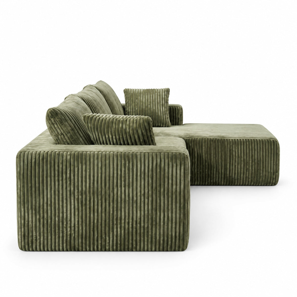 Corner Sofa Green Chaise 1x3cm