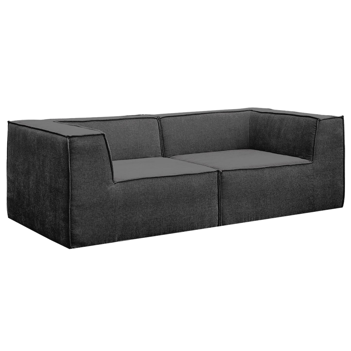 Modular Sofa Ottoman Charcoal 270x169x63cm