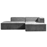 Vani 3-Seater Modular Sofa Set Dark Grey Modern Living Room Furniture