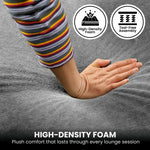 Vani 3-Seater Modular Sofa Set Light Grey Modern Living Room Furniture