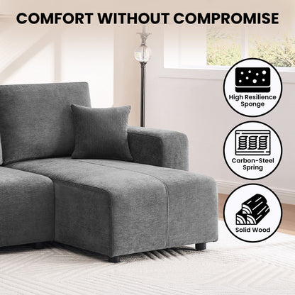 L Shape Sofa Bed Storage 242x142cm