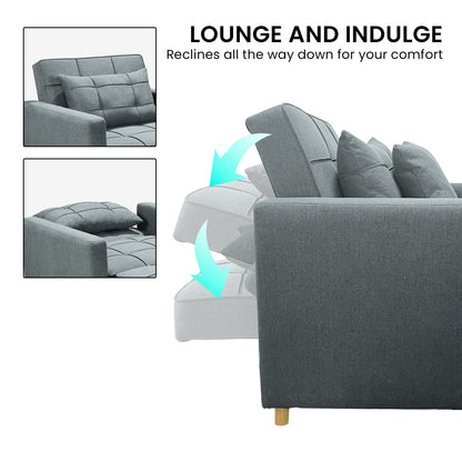 Blue sofa 101x98x88cm, view 10